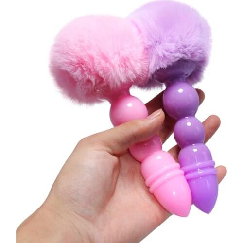 Anal Plug Silicone Rabbit Tail Butt Plug Anal Sextoys Erotic Cosplay Sex Toys For Couples Man Women Gay Adult Sex Products