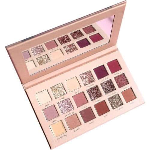 Beauty Perfect Mix Glitter Matte Eyeshadow Palette Long lasting Glitter Nude Pigment Eyeshadow Makeup Palette Cosmetics