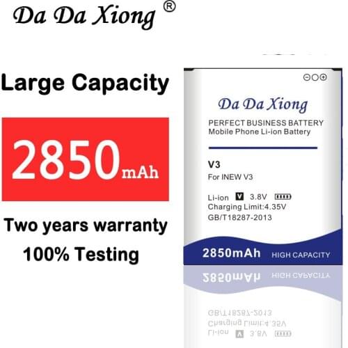 DaDaXiong 2850mAh V3 Battery for Inew V3 Battery V3 Plus V3C Mobile Phone