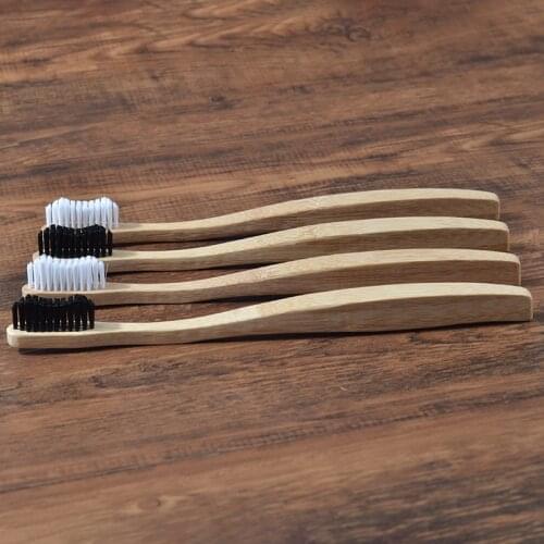 New Thick bamboo handle tooth brush wave toothbrush bristles Tooth Brush brosse a dent bambou Oral Care Eco Friendly Toothbrush
