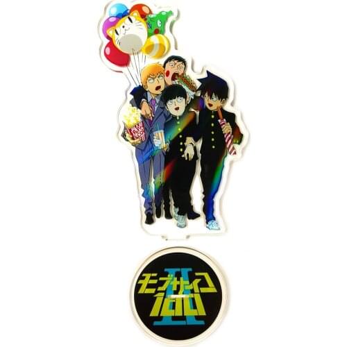 Mob Psycho 100 Mobu Saiko Reigen Arataka Hyaku #A design acrylic standee figurines desk decoration cake topper anime