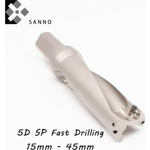 5D SP deviation U drills powder indexable drill bit 15-20mm 20.5-25mm 25.5-30mm 35.5-40mm 40.5-45mm fast drilling