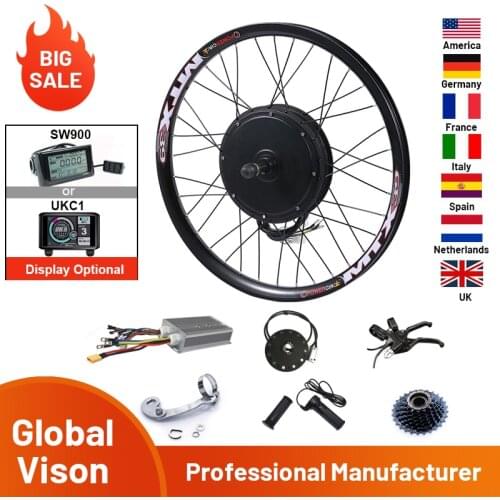 150mm dropout 90km/h max speed LCD display 3000w electric bike conversion kit 48V-72V 3000w E Bike conversion Kit