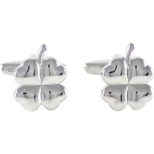 Mens Clover Cuff Links Trefoil Cuff Links Lucky Leaves Cuff Links