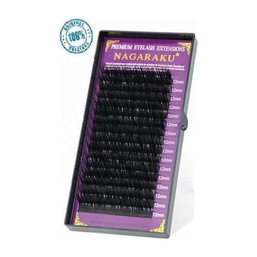 NAGARAKU 14 mm D Curl 0,10 Thickness Mink Silk Eyelashes