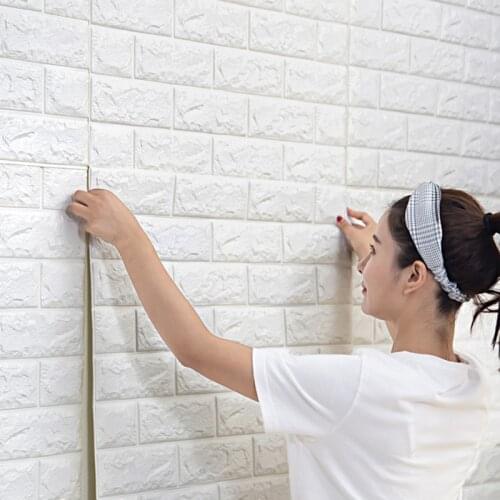 DIY Kids Room Wall Stickers Self-adhesive Wallpaper Bedroom Decoration Background Wall Wallpaper Foam Brick Crash Stickers