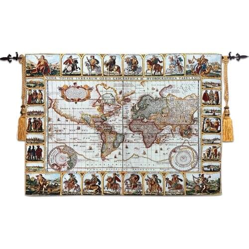 War Map Wall Hanging Tapestry Moroccan Decor mural home paintin Fabric Goblen Wandkleed Wall Carpet Cloth Home Decoration tapete