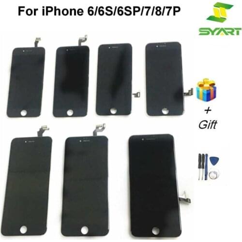 OEM Black White LCD Display Touch Screen Digitizer Assembly For iphone 6 6S Plus LCD Screen pantalla For iphone 6 6 Plus 6s Plus