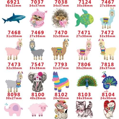 DIY Craft Supplies cartoon character flat back planar resins 30 pieces. PR-6921-8104