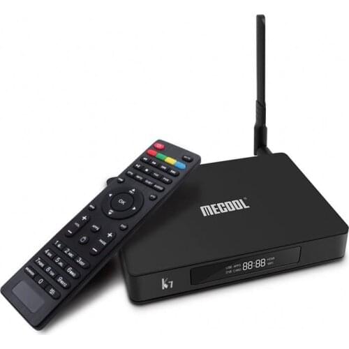 MECOOL K7 Smart Tv Box Android 9.0 Amlogic S905x2 2.4G 5G WIFI LAN 10/100M 4GB 64GB DVB S2/S T2/T C