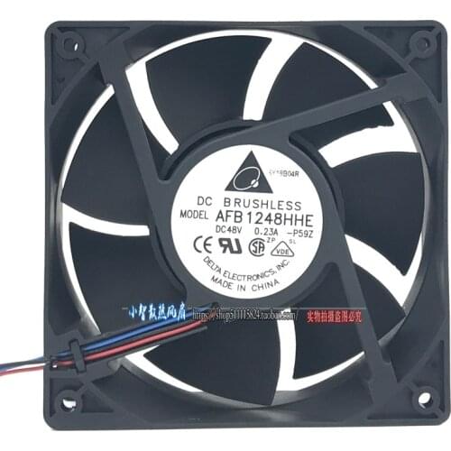 Genuine 12CM cooling fan 12038 48V 0.23A AFB1248HHE three lines