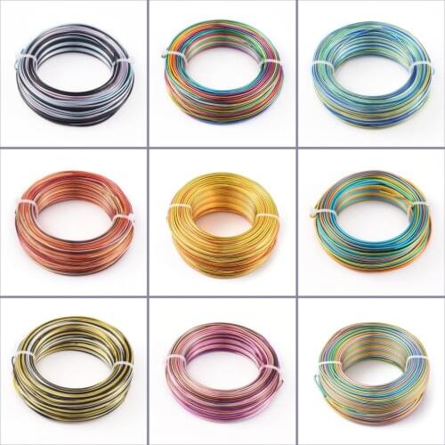 Pandahall 1Roll Colorful Aluminum Wire Jewelry Findings for Jewelry Making DIY Necklace Bracelet 1mm 1.5mm 2mm 55m/roll