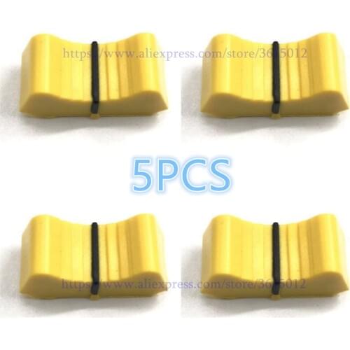 5pcs Mixer fader knob yellow color Slider Fader Knobs replace FOR ALLEN & HEATH XONE 1D 2D 3D 4D 32 62 464 S2
