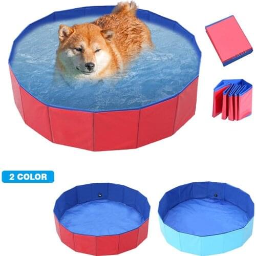 Dog Pool Foldable Dog Swimming Pool Pet Bath Swimming Tub Bathtub Pet Swimming Pool Collapsible Bathing Pool for Dogs Cats Kids