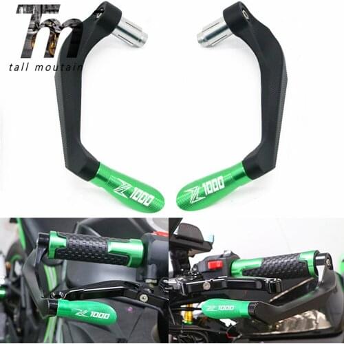 Motorcycle CNC Universal Handlebar Grips Brake Clutch Levers Guard Protector For KAWASAKI Z1000 Z 1000 SX Z1000SX All Years 7/8"