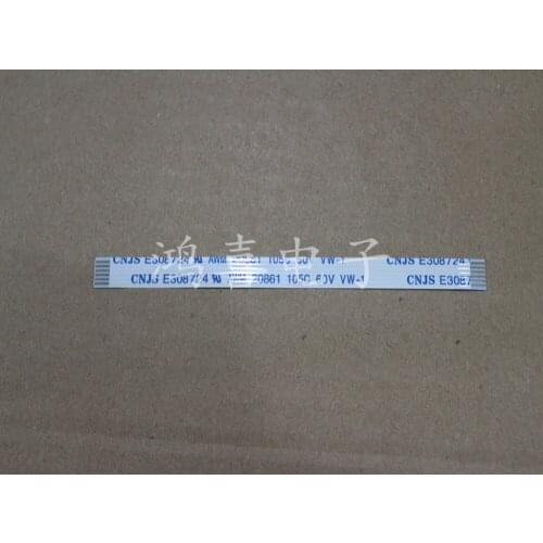 WZSM New FFC FPC flexible flat Cable 1.0mm pitch 6 pin 100mm length FFC FPC Cable 6pin Forward AWM 20624 80C 60V VW-1