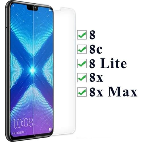 Protective Glass Honor 8c 8 Lite 8x Max Tempered Glas On The For Huawei Honor8 8 C X C8 X8 8lite 8xmax Screen Protector Film 3d