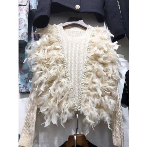 Poncho Promotion Women Sweaters And Pullovers 2018 New Womens Sweater Feather Beaded Sweet Anchor Network Thin Woman Pullover