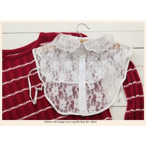 Unisex Women Detachable Lapel Shirt Fake False Collar Choker Necklace New Adjustable Elastic Detachable Fake Collar Female