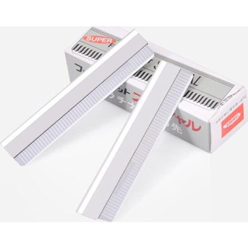 100pc Eyebrow Trimmer Razor Blade Stainless Steel Microblading eyebrow Knife Permanent Makeup Disposable Brow Tattoo Beauty Tool