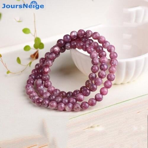 Wholesale JoursNeige Plum Tourmaline Natural Stone Bracelets Lucky for Women Multiplelayer Fashion Crystal Bracelet Jewelry