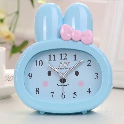 Rabbit Child Alarm Clock Comics Electronic Alarm Clock Rabbit Kawaii Bedroom Bedside Table Decoration Childrens Alarm Dlock