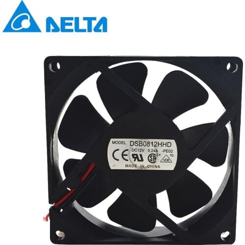 DSB0812HHD 8CM 80MM 80*80*20MM 8020 12V 0.24A Server Inverter Cooling fan for Delta