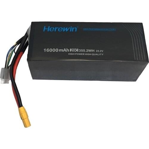 Herewin 16000Mah 6s 22.2v agriculture uav drone cell battery crop
