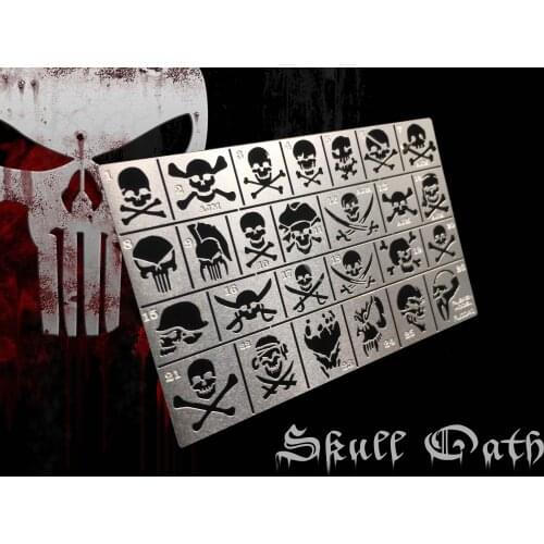 KNL HOBBY Alexen Model AJ0040 skull pirate flag Army mark leakage jet hollow jet