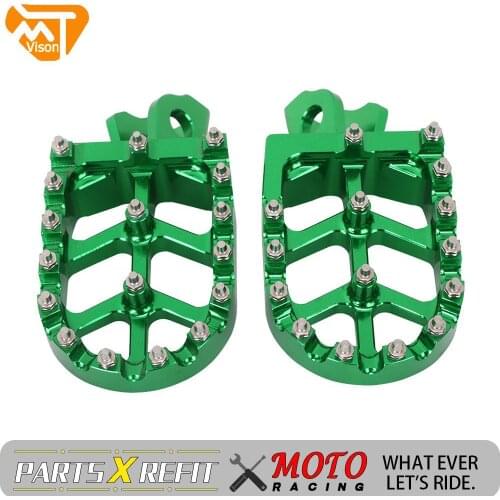 Motorbike CNC Foot Pegs Footpegs Red Motorcycle Footpeg Aluminum For KAWASAKI KLX150L KLX150BF KLX 150L 150BF 150 L BF 2015-2018