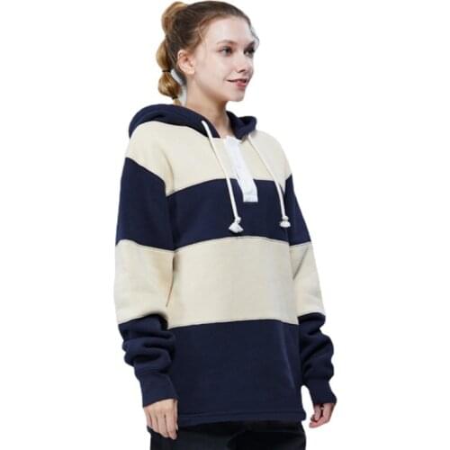 The New Hooded Plus Velvet Long-sleeved Cotton Loose Fit Mens and Womens Uniform Hoodie All-match Baseball Hoodie
