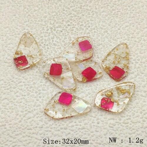 New arrival! 32x20mm 30pcs Resin Irregular-shape Charm for earrings,Earring parts,jewelry findings