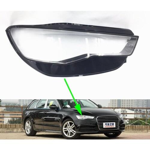 Headlight LensFor Audi A6L C7 2016 2017 Headlamp Lens Car Headlight Cover Clear Replacement Front Auto Shell Cover