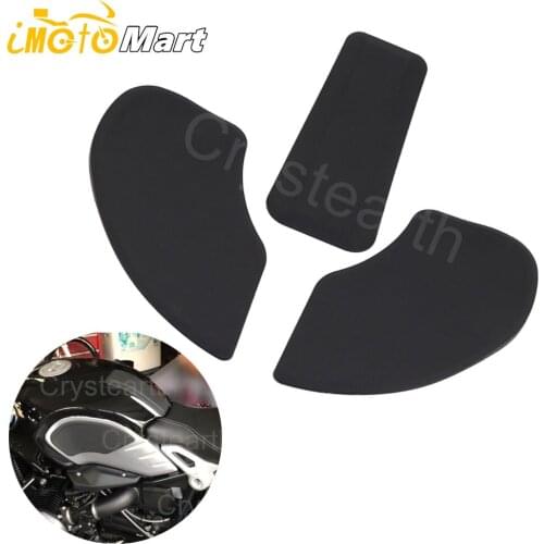 Anti slip Motorbike Tank Pads Side Gas Knee Grip Tank Traction Pad Protector Sticker Decal For 2013-2017 2014 2015 BMW R Nine T