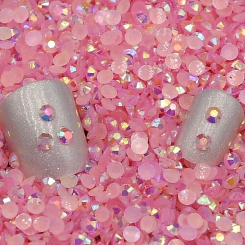 Multi colors 5mm 10000pcs Flatback Resin Rhinestones DIY Mobile Phone Nail art sticker Decoration ,Gel Polish rhinestones