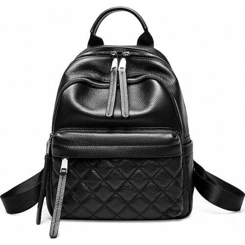 Luxury Genuine Leather Women Backpack Bag Casual Leather backpack Women Brand Designer Lady Travel Backpacks Female Rucksack