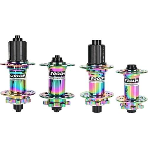 ARC 005 MTB Mountain Bike Hub 32 Holes Bicycle Hub NBK Bearing Hub Square Bike Hub QR Thru 11 Speed,Rainbow