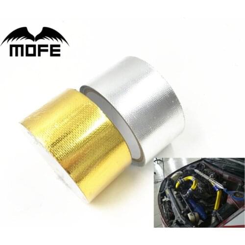 MOFE 2"x5 Meter Roll Heat Barrier Self Adhesive A Gold Heat Wrap Barrier For BMW E36 Z3/318I/IC/IS/TI EP-WR20DJGOLD