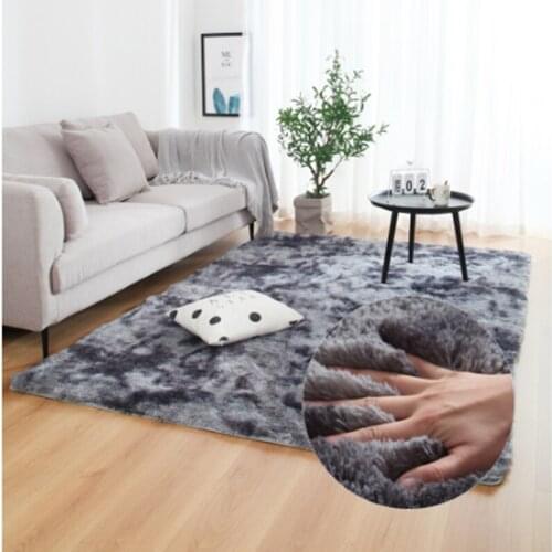 Multi-size absorbent carpet in the bedroom, living room bedroom carpet, dyed carpet, plush soft carpet, non-slip carpet