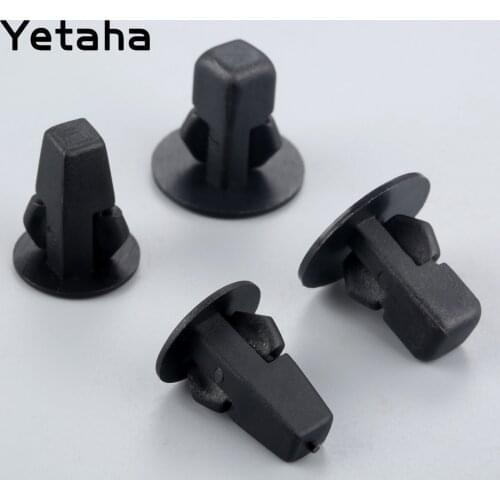 Yetaha 50 Pcs Car Fastener Clips Bumper Inner Fender Rivets Push Door Trim Cover Front Rear Wheel Clip For Toyota Honda Ford