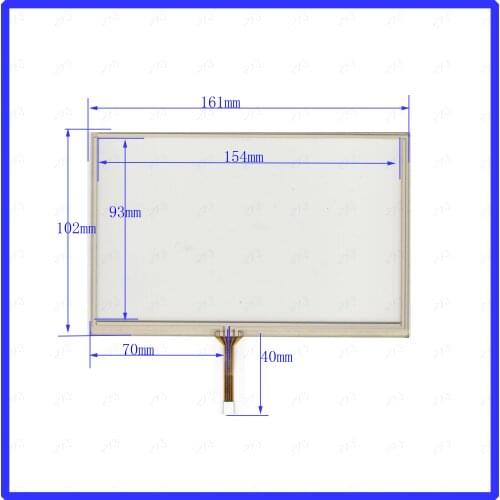 ZhiYuSun KDT2755 161*102mm 7inch4-wire resistive touch panel for Car DVD, GPS Navigator screen glass KDT-2755