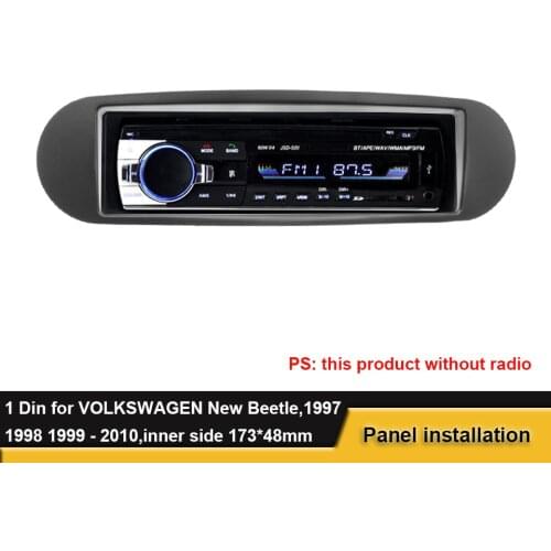 1 din car radio Fascia For VOLKSWAGEN New Beetle Radio DVD Stereo Panel Dash Kit Trim Fascia Face Plate Frame Trim Kit Trim