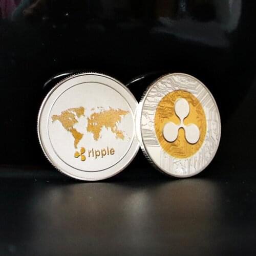 1PC Ripple Coin XRP CRYPTO Commemorative Ripple XRP Collectors Coin Craft Souvenirs Gift