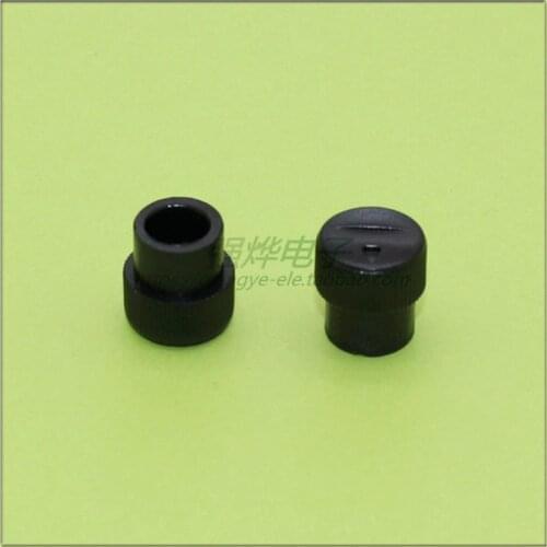 10 pieces 10.5*10.8MM black plastic knob potentiometer knob speed control knob flower shaft inner hole 6MM