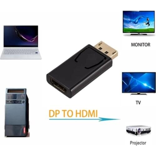 1080P DP to HDMI-compatible Cable Adapter Male To Female For HP/DELL Laptop PC Display Port to HDMI Cable Adapter Converter