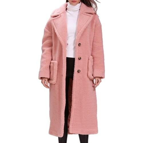 120cm extra longer length teddy bear coat X-long maxi faux fur coat thick warm loose coat 5 color
