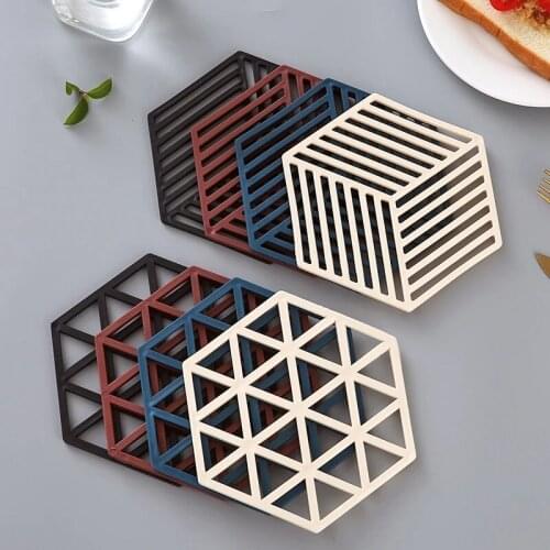 2/1Pcs Table Mat Multi Functional Heat Resistant Silicone Mat Coaster Coaster Antiskid Pan Rack Kitchen Accessories Tools