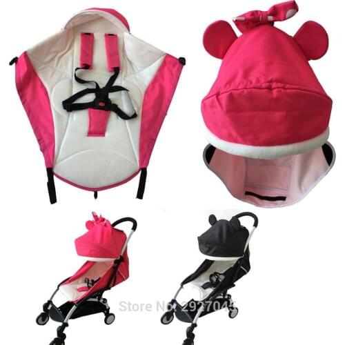 2pcs/set Baby Stroller Accessories Winter Seat Cushion For Babyzen Yoyo Keep Warm Umbrella Sunshade Canopy For Yoya Vovo YUYU