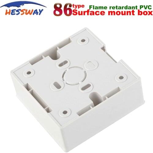 86*86mm mount back box for wall socket for Depth 35mm/42mm/50mm optional