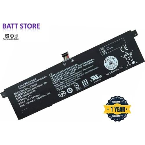 New R13B01W R13B02W(7.6V 39wh/5230mAh ) Laptop Battery For Xiaomi Mi Air 13.3" Series Tablet PC Fit Notebook
